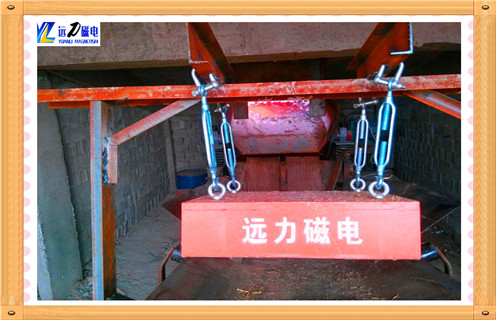 管道式粉料除鐵器，管道式粉料除鐵器價格_遠力管道式粉料除鐵器價格12000高斯_可定制工作原理_安裝示意圖