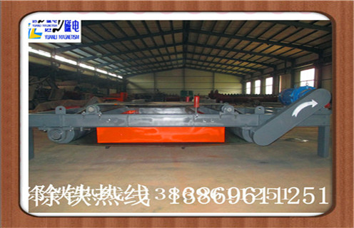 自卸式電磁除鐵器，福建超強干式自卸式電磁除鐵器_福建超強干式自卸式電磁除鐵器廠家配件_型號及工作視頻